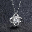 Four Leaf Clover Zircon Necklace Earrings Crystal Love Necklaces For Women