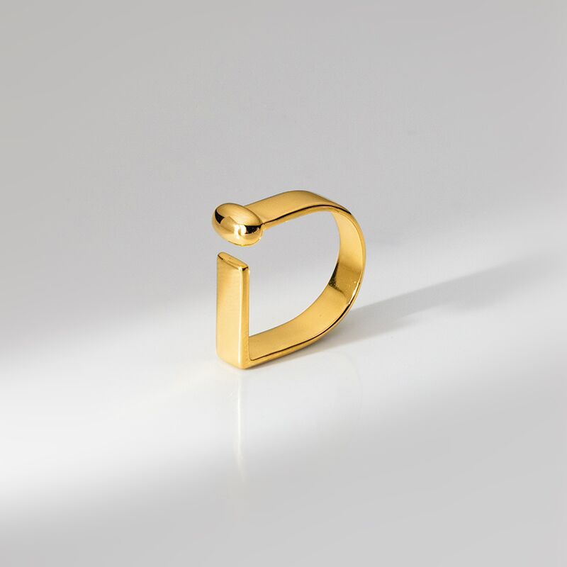 Creative Letters Titanium Steel Ring For Women