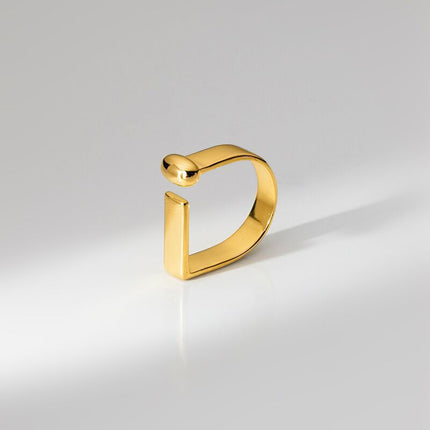Creative Letters Titanium Steel Ring For Women