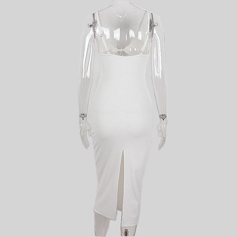 Personalized High Elastic Cotton Long Dress Women's Clothing