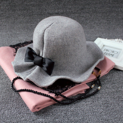 6 Colors Hat Women British Vintage Bowler HatStyle Versatile Wool Basin Hat