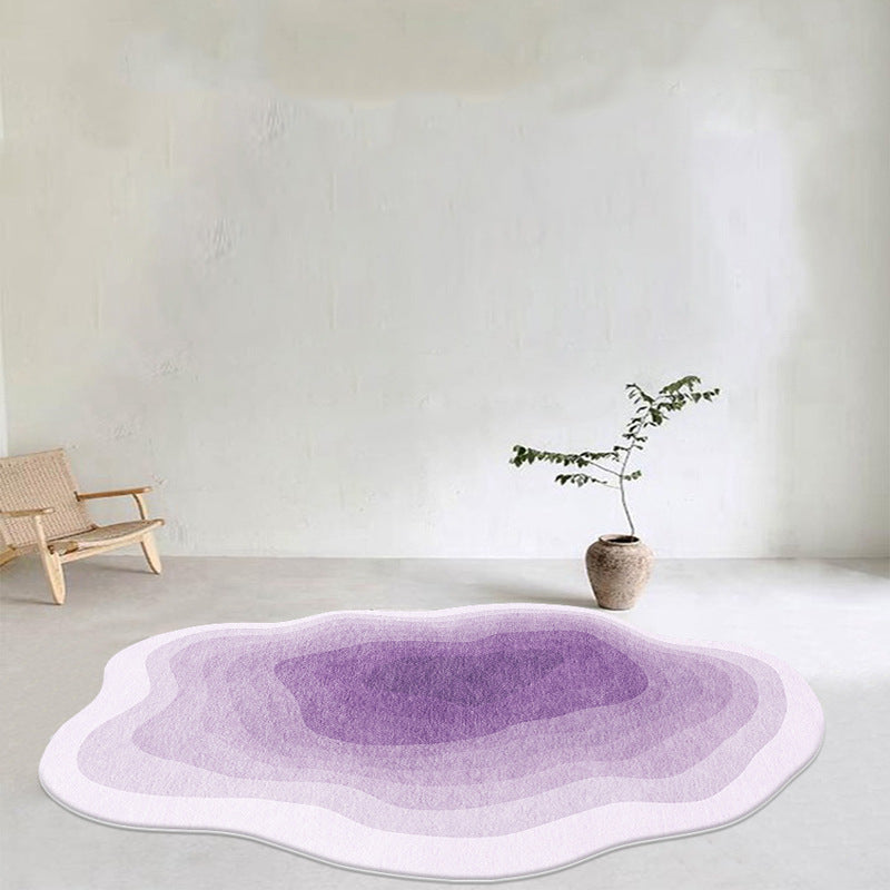 Home Living Room Shaped Faux Cashmere Carpet