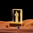 Crystal Cube Buddha Statue Cross Three-dimensional Ornaments