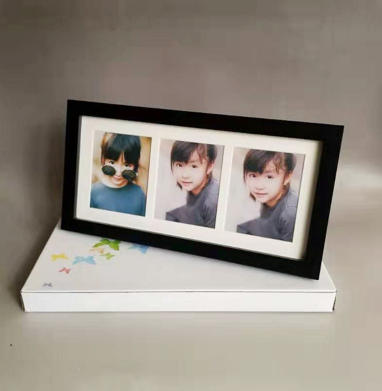 Wooden Photo Frame, Newborn Souvenir, Baby Hand And Foot Ink Pad