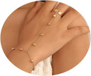 Small Rice-shaped Beads Rice Beads Zircon Pearl Ring Chain Love Finger Chain Ornament