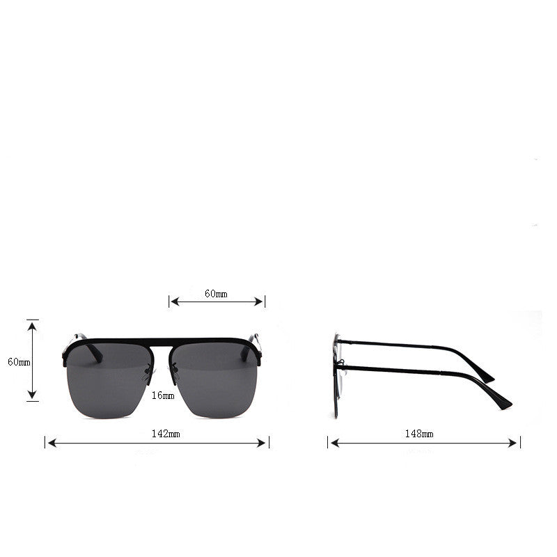 Men's Fashion Trend Sunglasses Half Frame