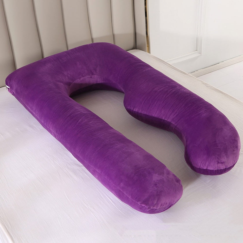 Straight Leg U-shaped Pregnancy Pillow Crystal Velvet