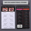 New Eyeliner Eye Makeup Eyeshadow Makeup Template Makeup Sticker 4 Pieces Reusable And Flexible Eyeliner Tape & Eyeshadow