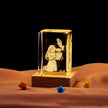 Crystal Cube Buddha Statue Cross Three-dimensional Ornaments