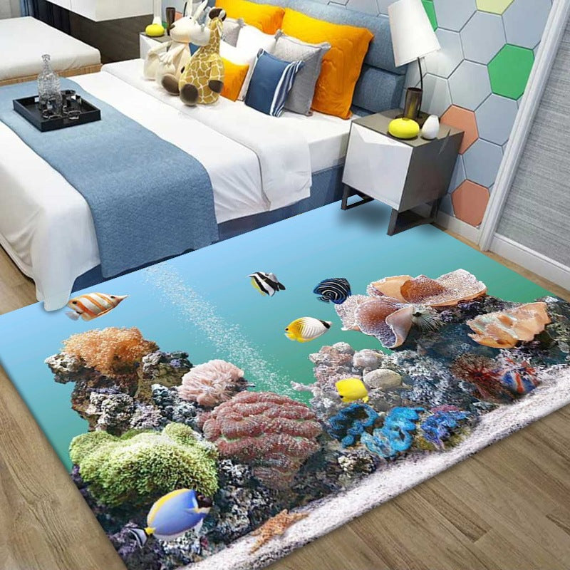 3D Vision Living Room Coffee Table Carpet