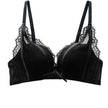 Lace small chest gathered underwear bra
