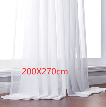 Pure Color Curtain Glass Screen Transparent Window Screen