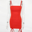 Articat Spaghetti Strap Sexy Backless Women Summer Dress Strapless Bodycon Bandage Party Dresses Vestidos Club Mini Dress