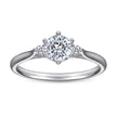 Silver Wedding Ring Women''s Zircon  Fashion Single Ring Fixed Wedding Ring Manufacturer
