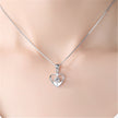 Heart Pendant Necklace Simple Couple Clavicle Chain