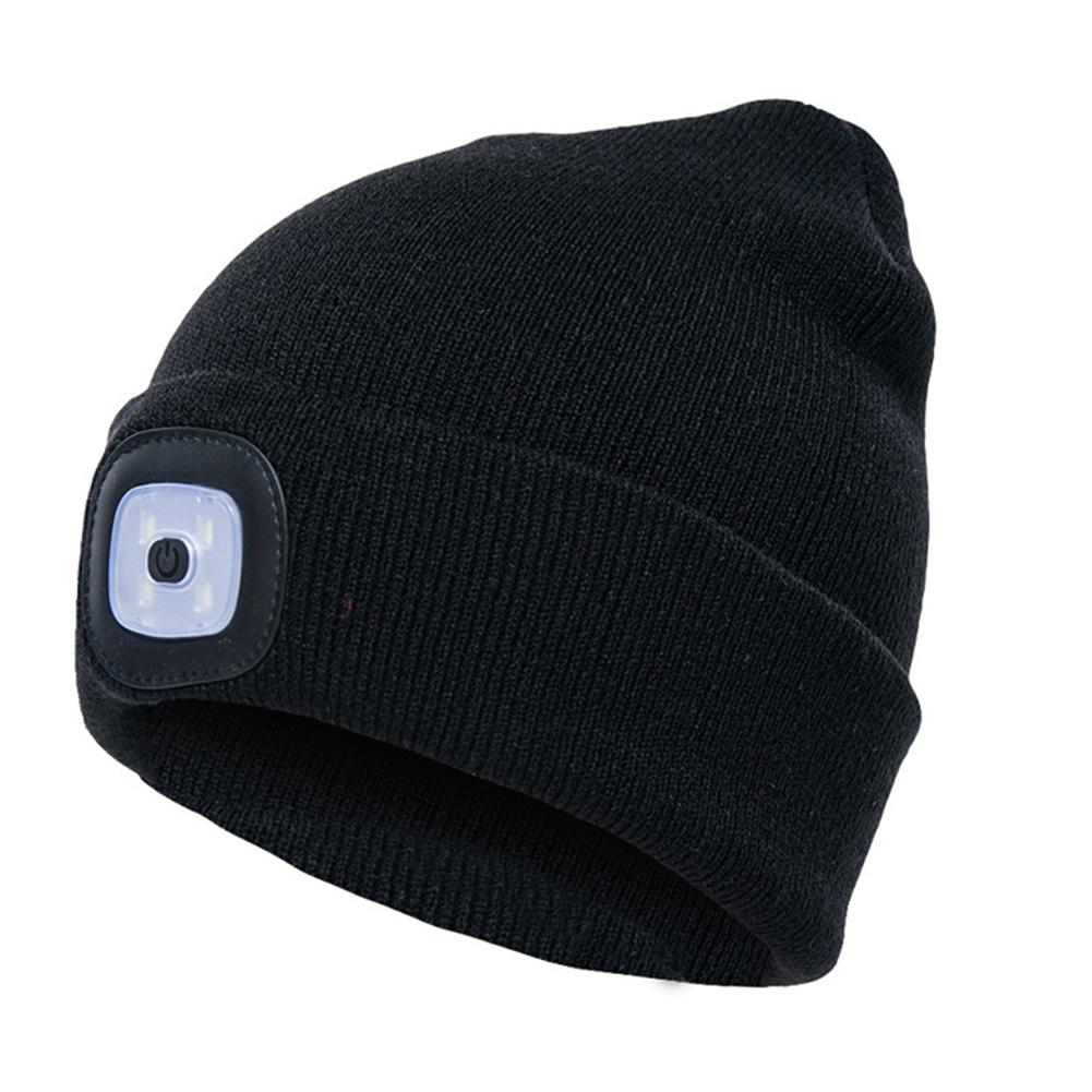 LED Knit Hat Button Cell Type Knitted Hat