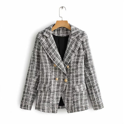 Women's woolen coat short skirt two piece set
