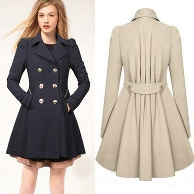 Slim slim coat trench coat alpcamers