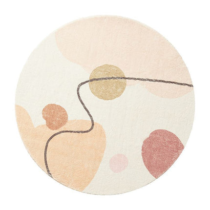 Simple Round Carpet For Home Bedroom