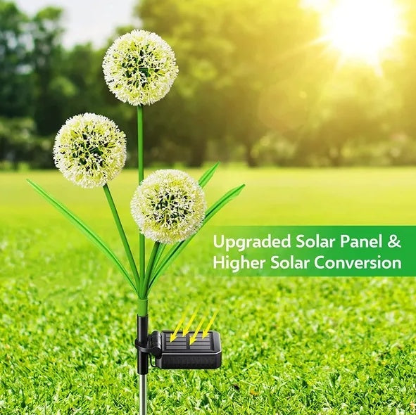 36 LED Waterproof Dandelion Garden String Lights, 2 Pack Outdoor Solar Lights Decorative For Walkway Pathway Christmas Decoration