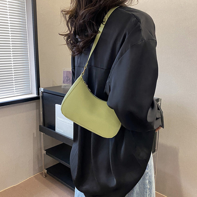 Women's Underarm Bag Solid Color Small Square Handbag