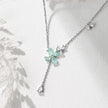 Four-leaf clover small lucky necklace female