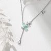 Four-leaf clover small lucky necklace female