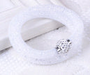 Mesh crystal bracelet
