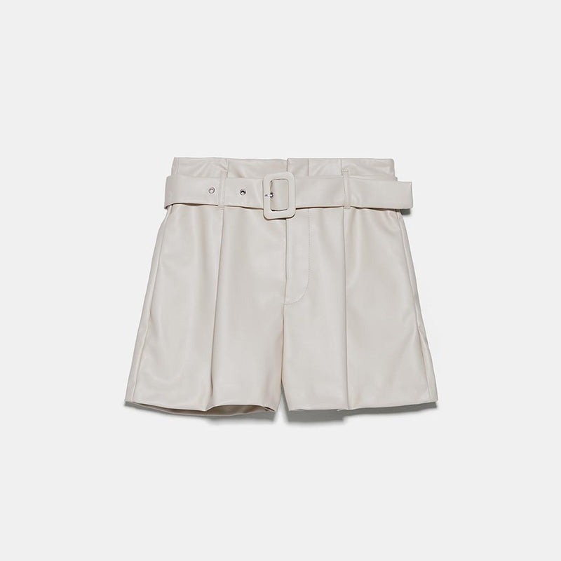 Alpscommerce Women's leather shorts