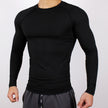 Long-sleeved fitness clothes tights basketball T-shirt