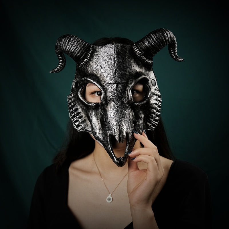 Billy Goat Bone Mask Full Face Animal Show Halloween