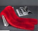 Fur long scarf