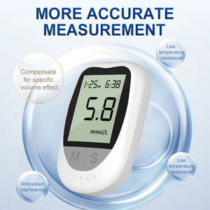Household Blood Glucose Meter English Version Medical Grade Precision A Blood Glucose Meter