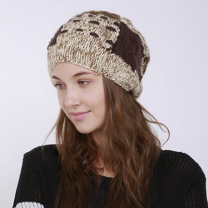 Folds Warm Outdoor Wool Cute Hair Ball Hat
