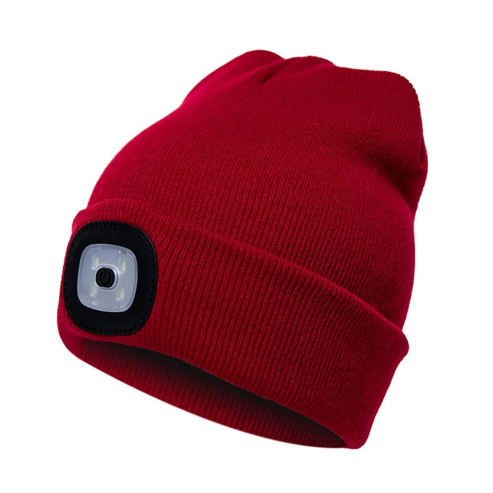 LED Knit Hat Button Cell Type Knitted Hat
