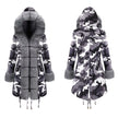 European and American women's long cotton coat