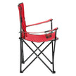 Camping Chair, Black Frame Red Oxford Cloth