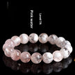 Natural Snowflake Ghost Round Beads Bracelet