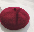 Beret women's autumn and winter warm solid color buds  hat tide