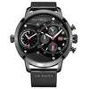 Double movement waterproof men's watch
