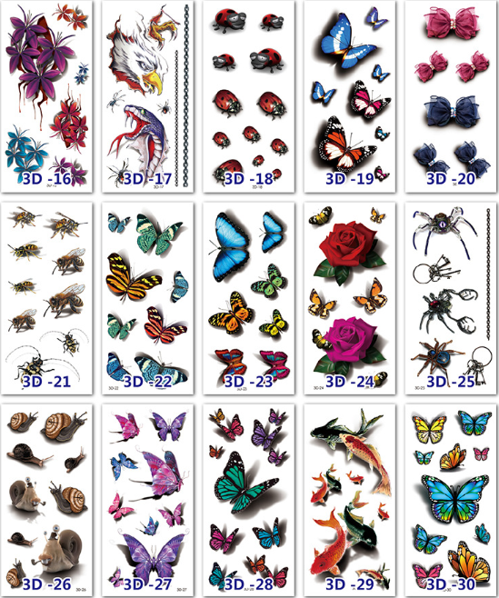 Waterproof tattoo sticker