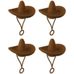 New Style Straw Covers Cap Novelty Sturdy Straw Toppers Reusable Cowboy Hat Shaped For Camping Home Hiking Picnic Kitchen