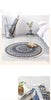 Ethnic style round carpet floor mat