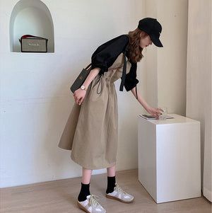 Women's Casual Fashion Strap Skirt Two-piece Set