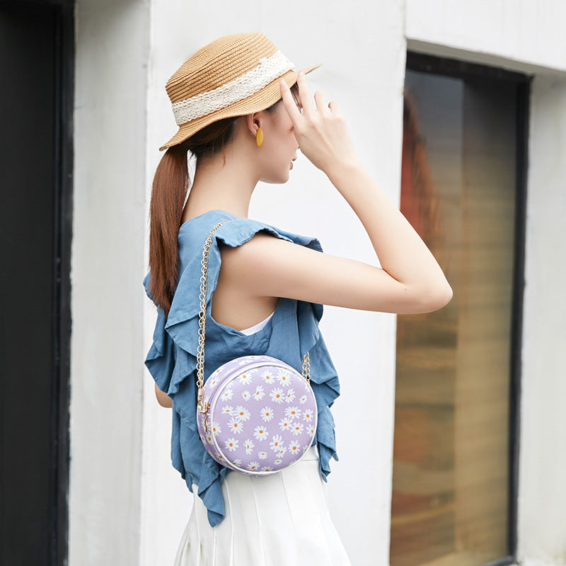 Women's Casual Fashion Crossbody Small Round Bag