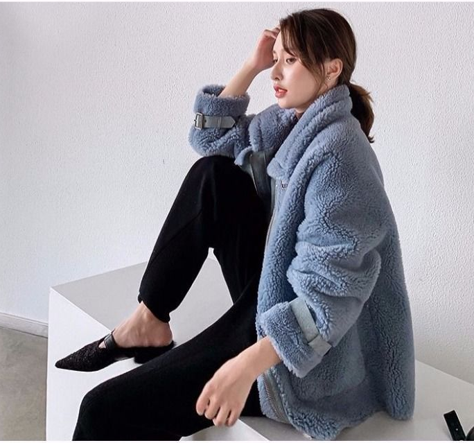 Long woolen coat one coat