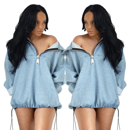 Sexy fashion cowboy top hoodie hoodie woman