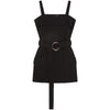 Backless Sleeveless Slim Short Skirt Black Dress Dress