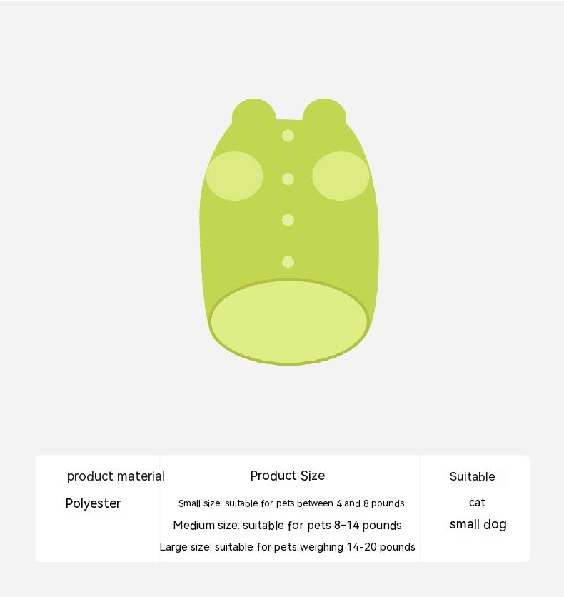 Pet Cat And Dog Universal Clothes Vest Winter Warm Cat New Winter Clothes Anti-lint