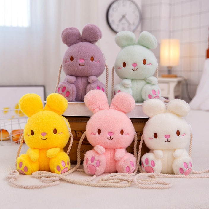 Cartoon Cute Plush Rabbit Children's Shoulder Bag